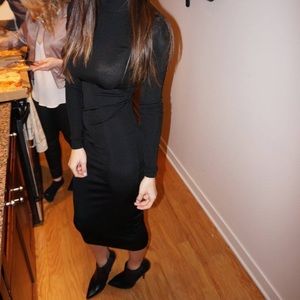 Amazing quality turtle neck midi dress